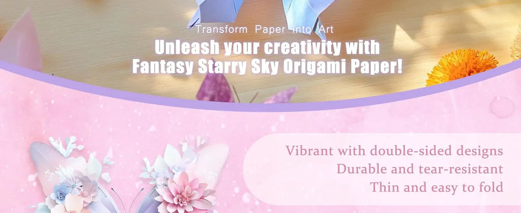 50-200 Sheets Origami Paper Kit Double Sided Squares for Scrapbook Decor, Folding Crafts Kids DIY School Arts Crafts Projects