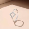 European Shine S925 Sterling Silver Couple Ring AAA CZ Lucky For Women Birthday Party Gift Jewelry