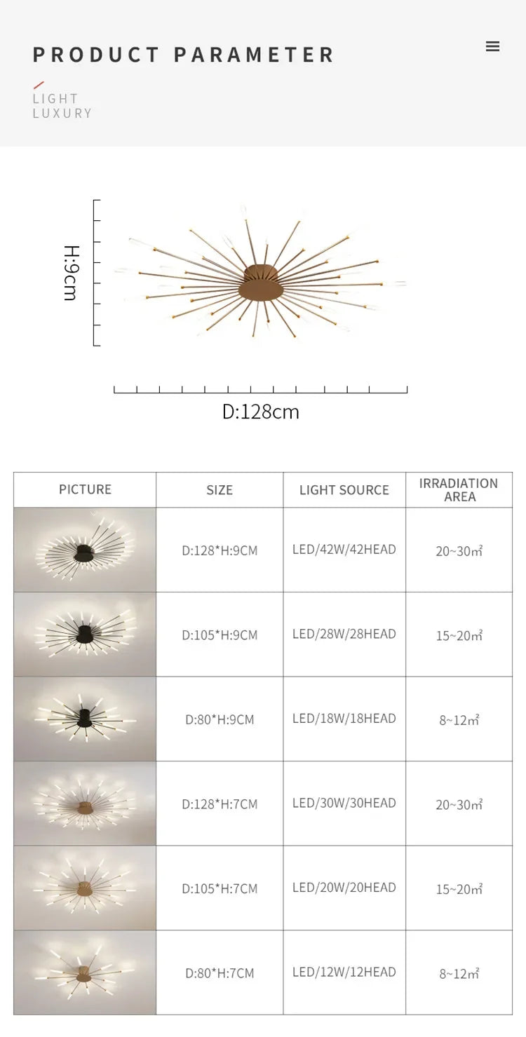 Modern LED Ceiling Lamp Luxury Household Living Dining Room Chandelier Home Decor Bedroom Pendant Light Kitchen Lustres Fixtures