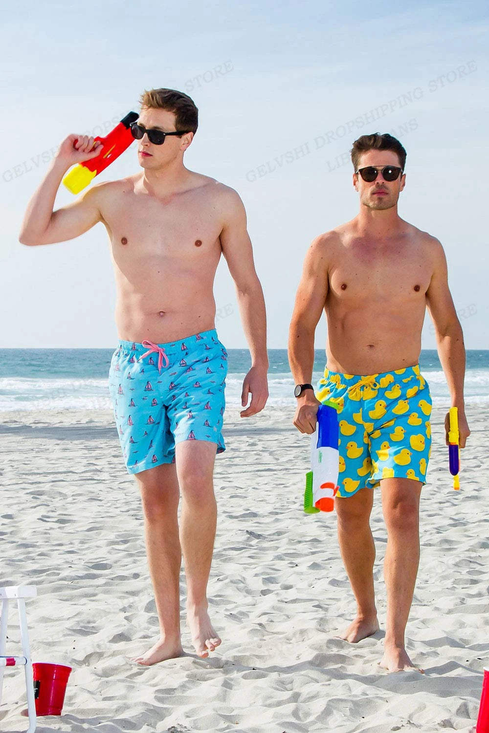Duck Board Short Kids Beach Shorts Men's Swimming Trunks Masculina Casual Shorts Boy Sports Briefs Swimwear Trunk Quick Dry Pant