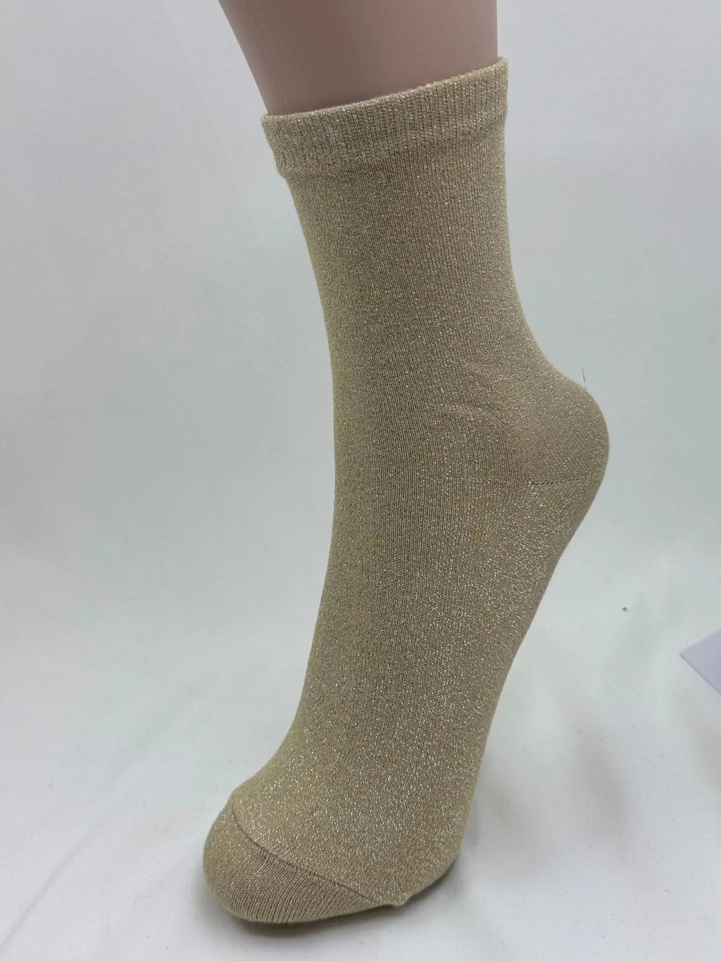 Women's Socks Spring  Japanese-style Gold Silver Thread Socks Solid Color Thin Breathable Mid-calf For Girl Funny Fashion Simple