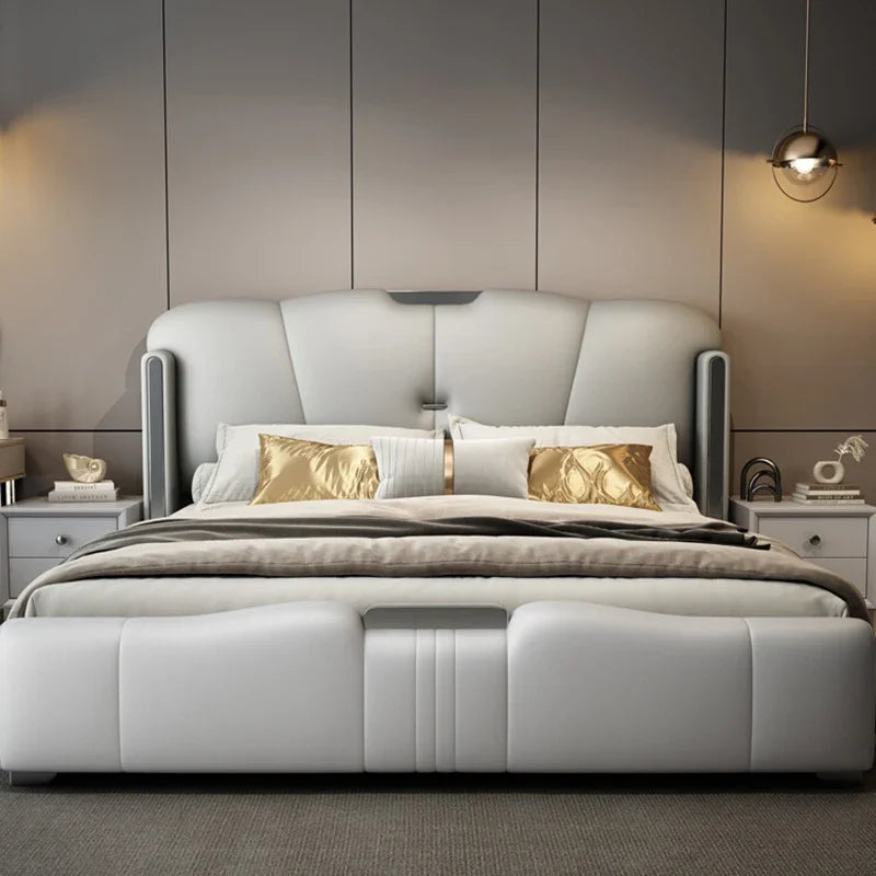 European Sleeping Bed Princess Platform Double Luxury Massage Bed Design Full Storage Sofa Letto Matrimoniale Trendy Furniture