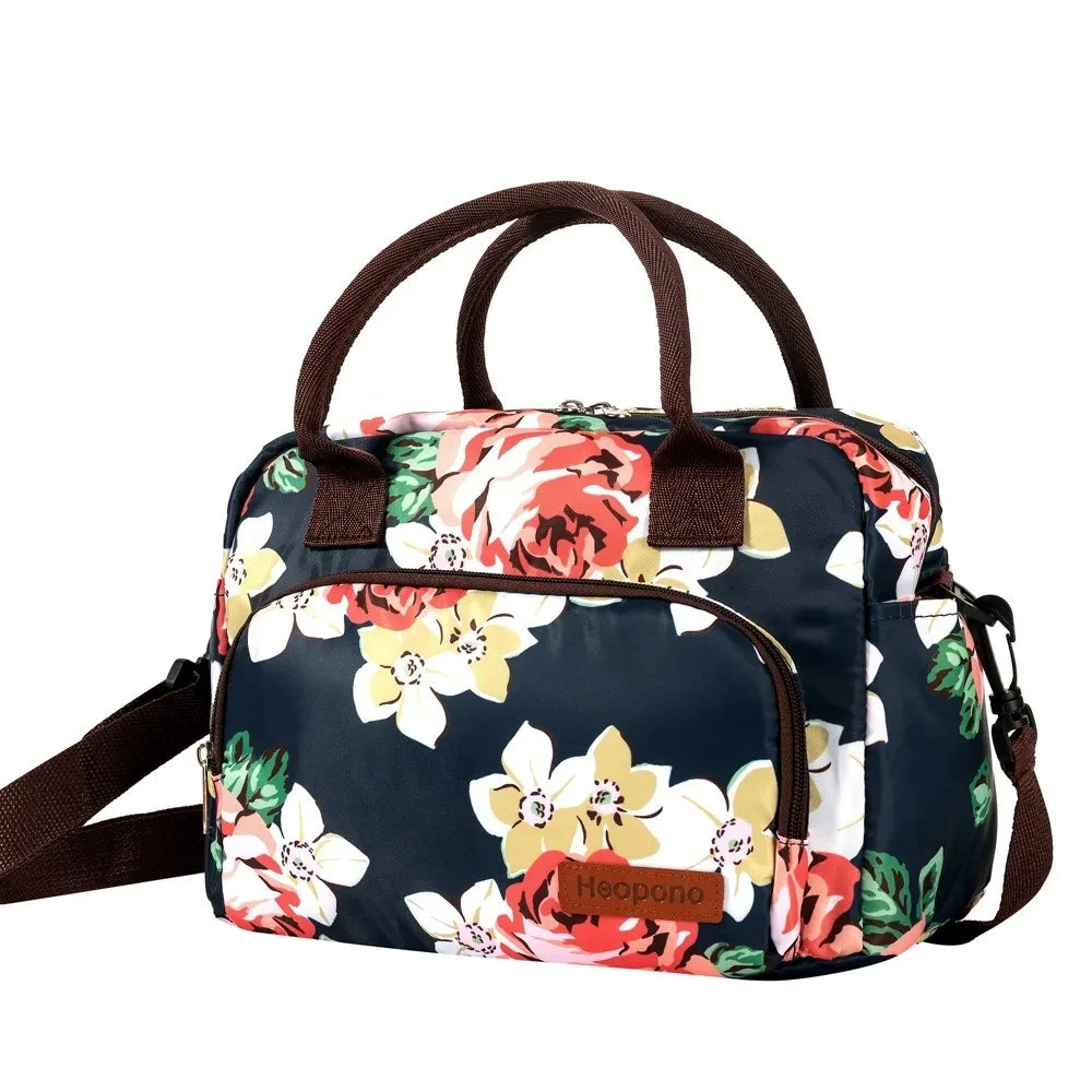 Oxford Cloth Thermal Bag Portable Large Capacity Cross-body Portable Lunch Box Bag Cooler Bag Lunch Bags for Women ,kids