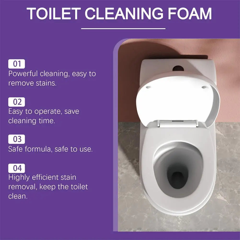 Household Toilet Cleaning Powder Powerful Descaling Stain Remover Odor Eliminator Fresh Fragrance Easy to Use