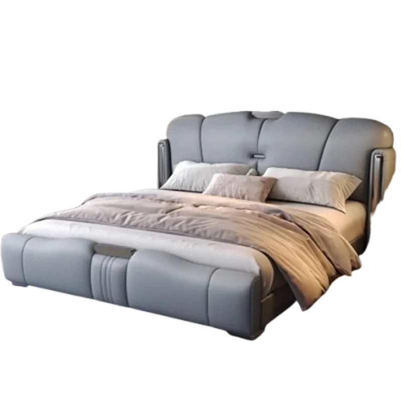 European Sleeping Bed Princess Platform Double Luxury Massage Bed Design Full Storage Sofa Letto Matrimoniale Trendy Furniture