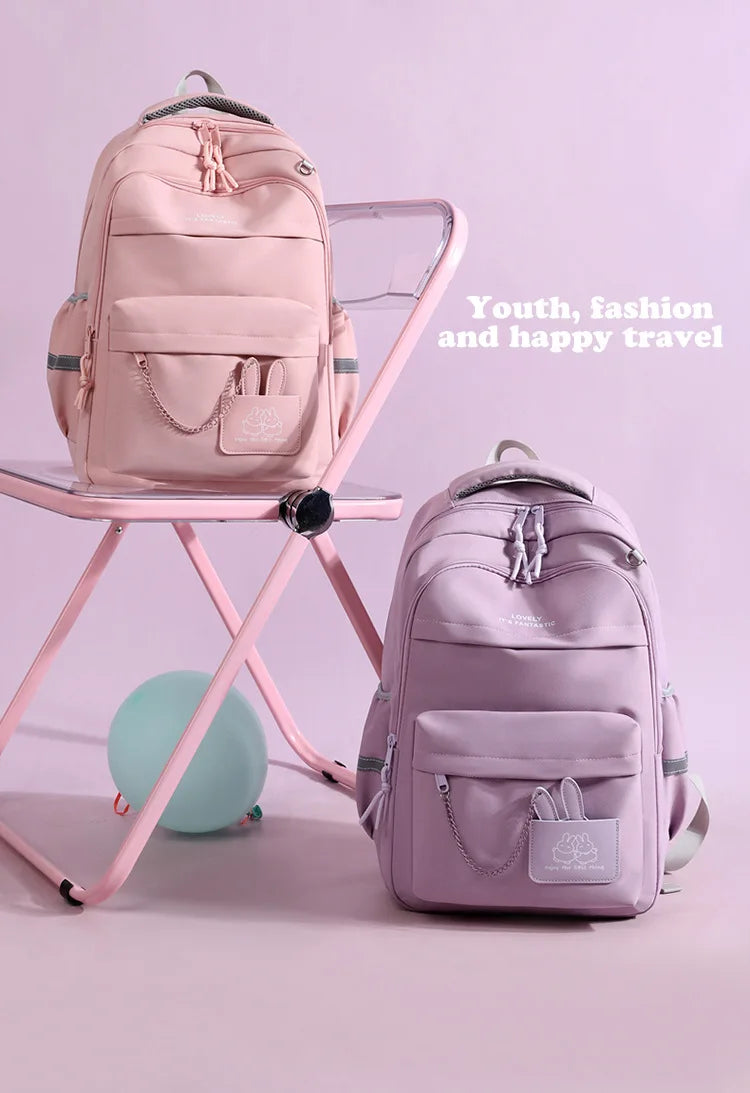 Fengdong kids school bag cute school backpack for girls children kawaii bookbag primary students gift large capacity backpack