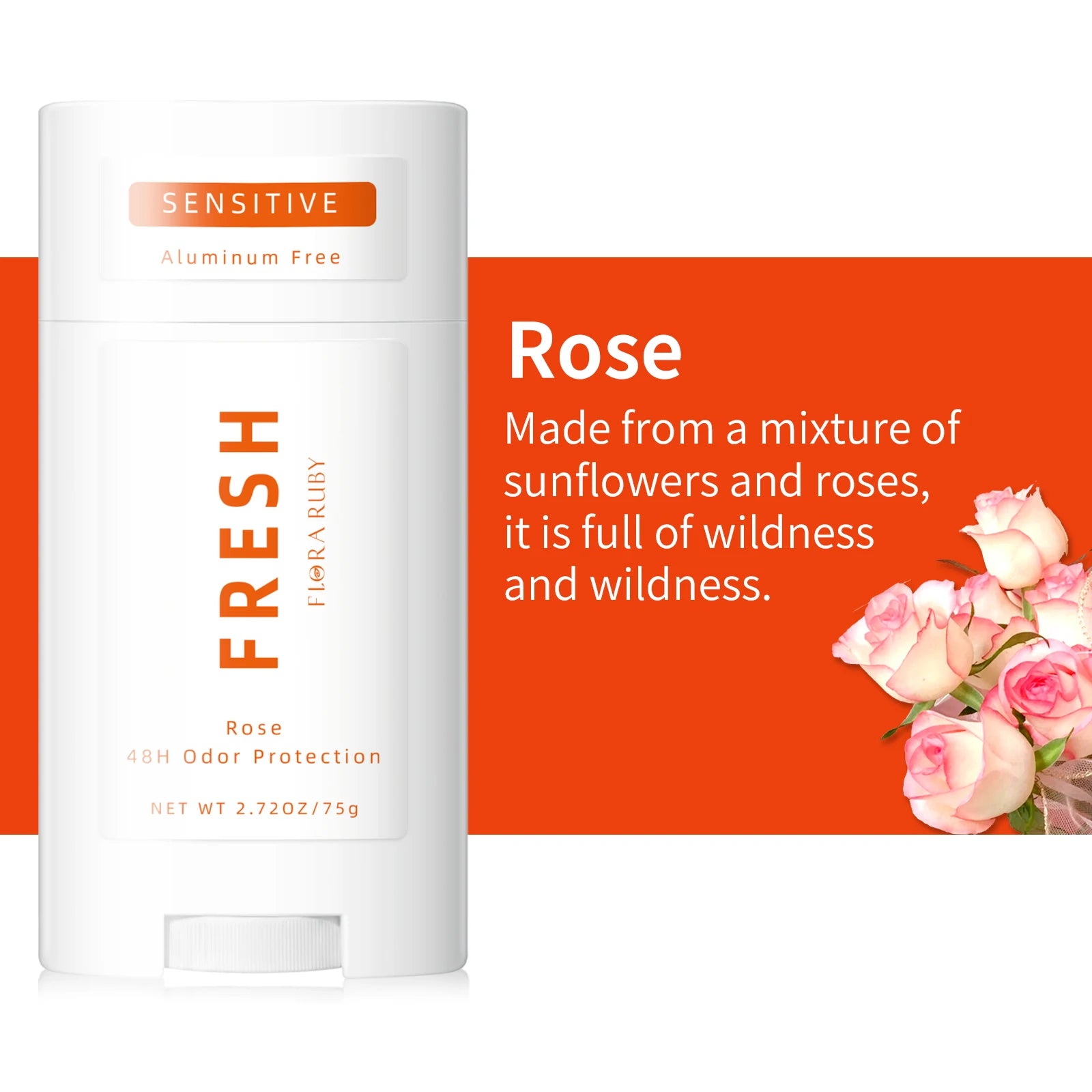 Deodorant Contains Naturally Derived Ingredients, 72 Hour Odor Control | Deodorant for Women Men, Aluminum Free, Coconut Oil 75g