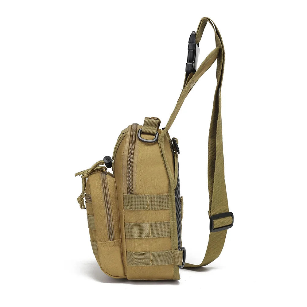 Men Cross body Sling Backpack Shoulder Chest Bag Travel Outdoor Sports Climb Tactical Military Nylon Male Side Messenger Bag