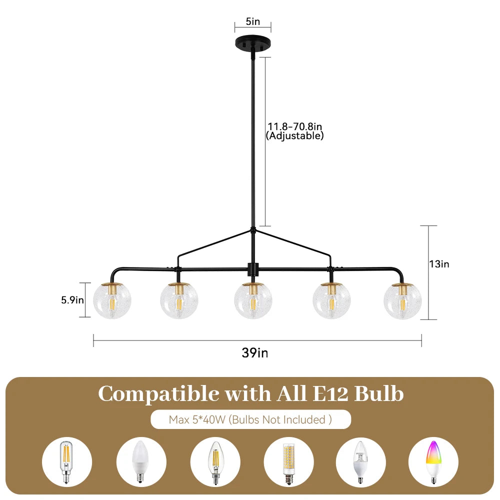 Island Lights for Kitchen Linear Chandelier Kitchen Island  Lighting Light Fixtures Black Chandeliers for Dining Room