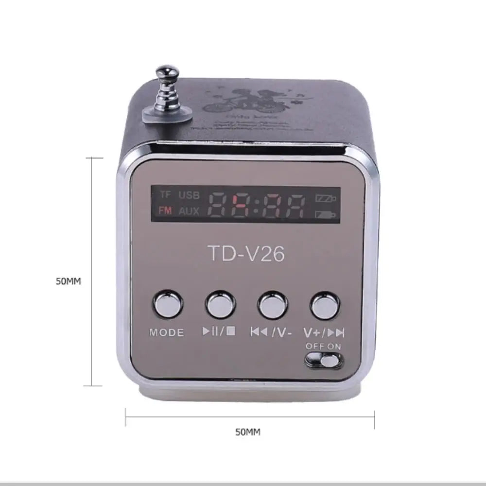 Mini Portable Sound Speaker TF Card FM Radio AUX Stereo Music Player Bluetooth Speaker Outdoor Loudspeaker For PC Computer Phone