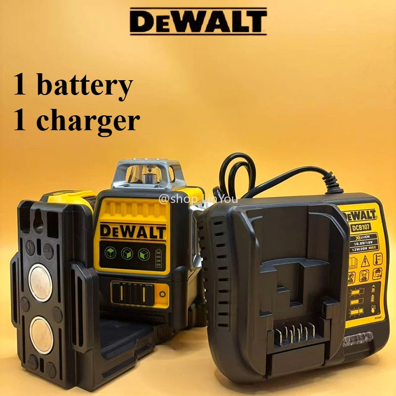 DEWALT DW089LG 12V Laser Level Self Levelling 12 Line 3 Sides*360 Degree Self-Leveling Horizontal And Vertical Cross Line Tools