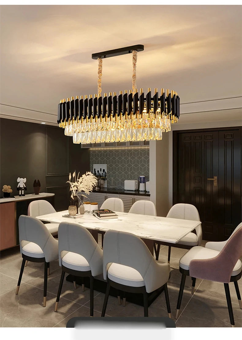 Luxury Modern Living Room Crystal Ceiling Chandelier Lighting Light Lustre Indoor Dining Bedroom Home Decor Hanging Pendant Lamp