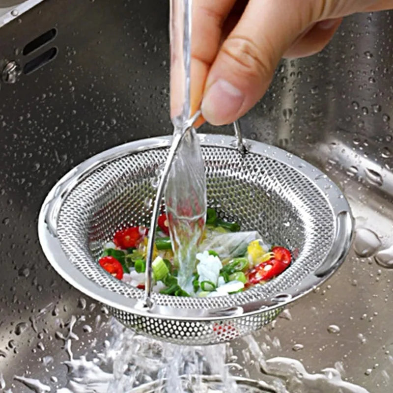 Kitchen Sink Filter Stainless Steel Garbage Food Residue Hair Catcher Sewer Mesh Strainers Bathroom Drain Hole Filter Trap