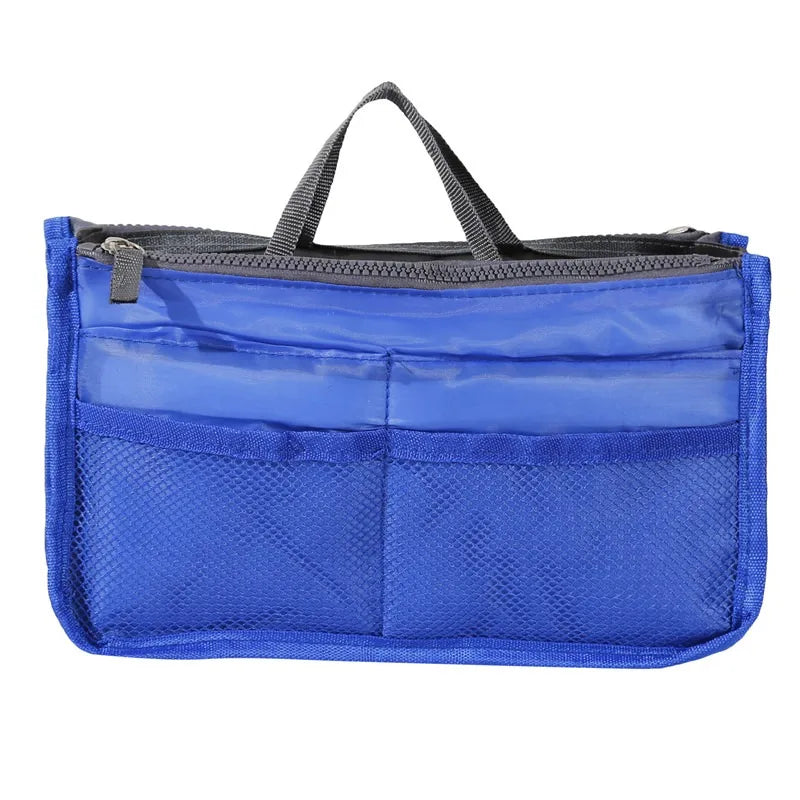 Organizer Insert Bag Women Nylon Travel Insert Organizer Handbag Purse Large Liner Lady Makeup Cosmetic Bag Cheap Female Tote