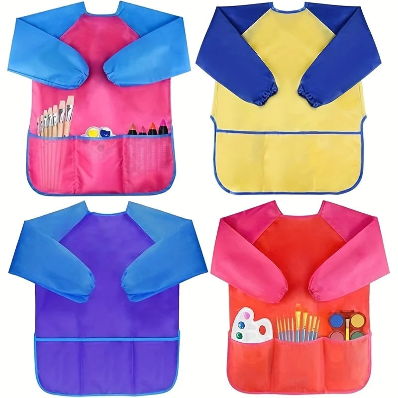 Waterproof Art Smock Art Aprons,Size M Painting Supplies (Paints And Brushes Not Included)