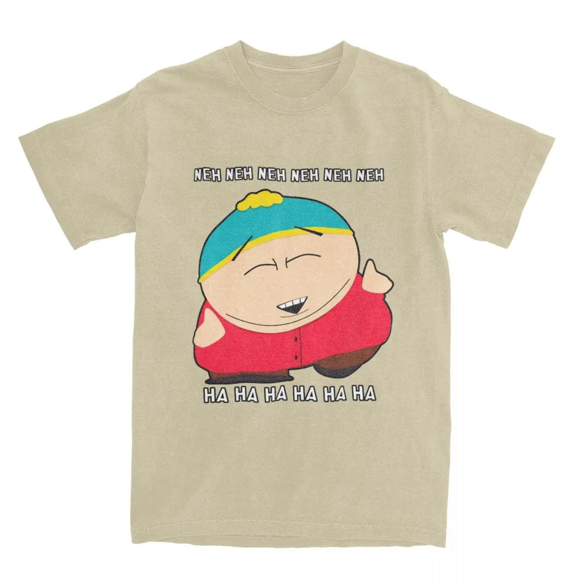 Oversized T Shirt Southparks Eric Cartman Neh Neh Ha Ha 100% Cotton T-Shirts Trending Tshirt for Man Summer Y2K Fun Clothes
