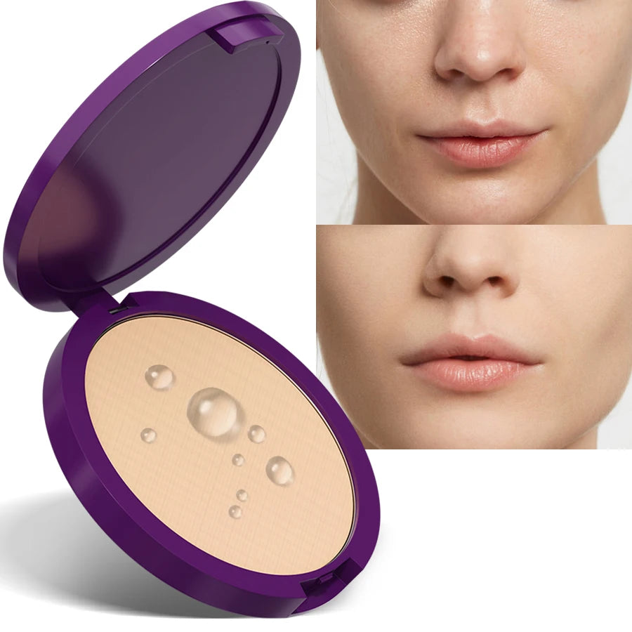 5 color matte full coverage pressed powder foundation oil control flawless weightless finishing powder makeup for woman gifts