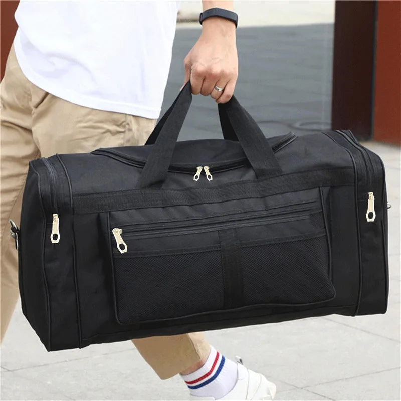 Travel Bag Large Capacity Handbag Portable Outdoor Carry Luggage Convenient Practical Male's Weekend Duffle Bags Random Letters