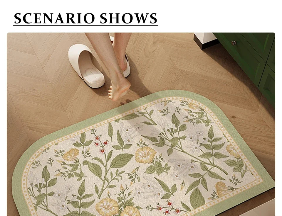 Bathroom Mat Toilet Entrance Doormat Bath Rug Non-slip Carpet  Absorbent Foot Mats for Floor Anti-slip Area Rugs Home Decor