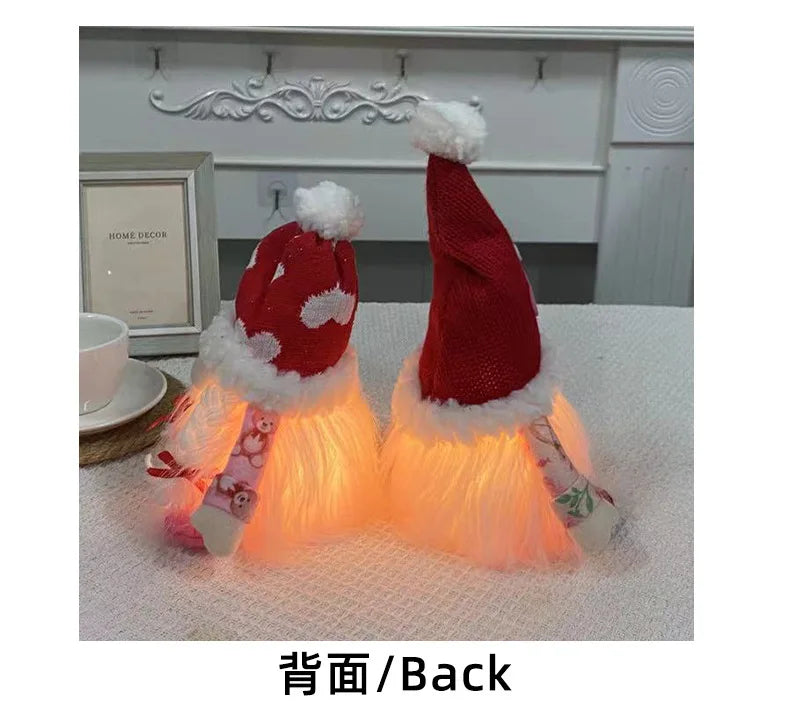 Valentine's Day Decorations Glowing Gnome Faceless Doll Ornaments Plush Knitted Love Faceless Dolls Holiday Party Surprise Gift