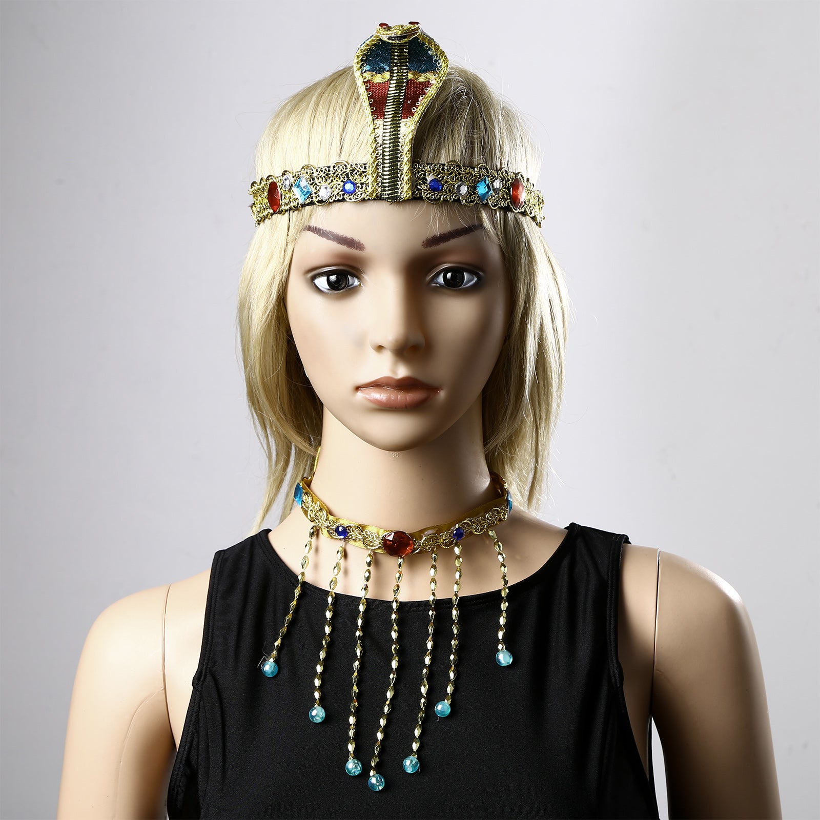Halloween Costumes Ancient Pharaoh Egypt King Egyptian Cleopatra Queen Costume Accessories Priest Cosplay Clothing for Men Wome
