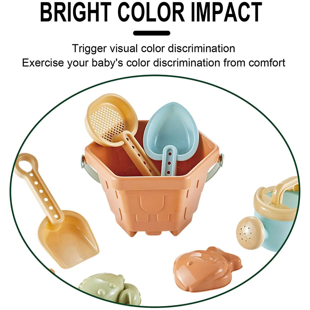 Baby Beach Toys Children Outdoor Games Sand Play Set Infants Digging Sand Plastic Shovels Buckets Water Play Beach Toys for Kids