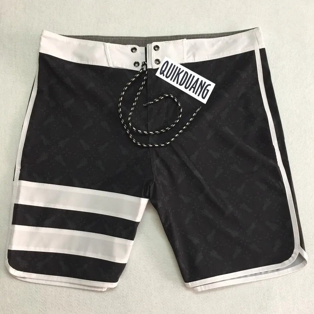 New Fashion Men's Waterproof Stretch Surf Pants Quick-Dry Bermuda Boardshorts Casual Spandex Swimming Trunks Beach Shorts T04