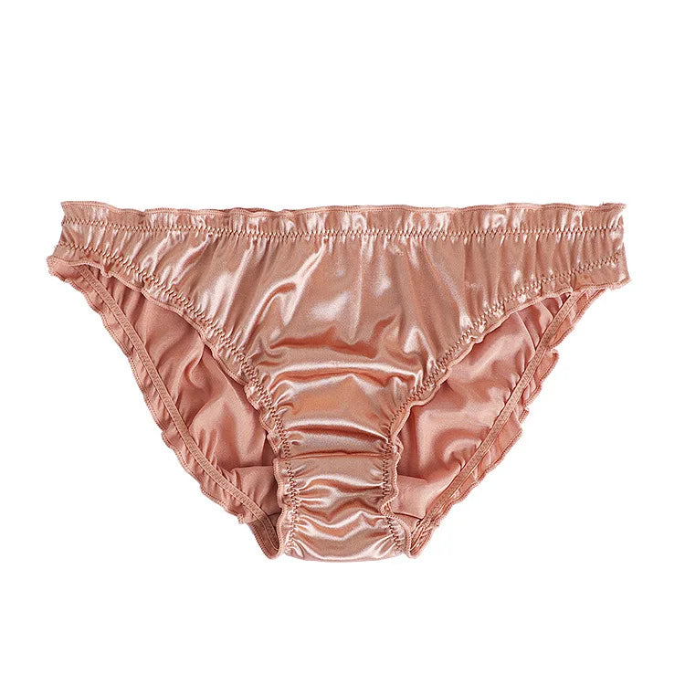 Women's panties Sexy Super Stretch Underpants Female Lingerie Low-Waist Satin Briefs Breathable And Comfortable Underwear