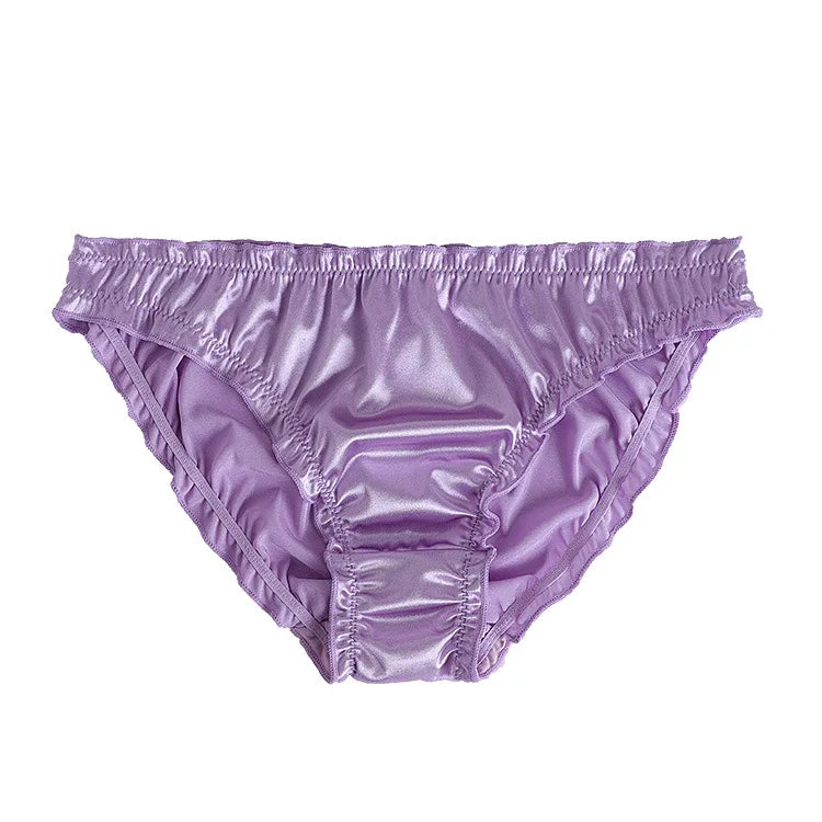 Women's panties Sexy Super Stretch Underpants Female Lingerie Low-Waist Satin Briefs Breathable And Comfortable Underwear