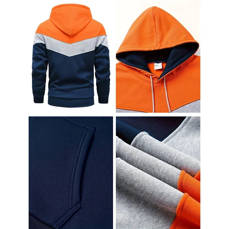 Men's Clothing Casual Sweatshirt Suit Sweatshirts for Men Daily Tricolor Hoodies Hot High Quality 2025 Sports Tracksuit Jogging