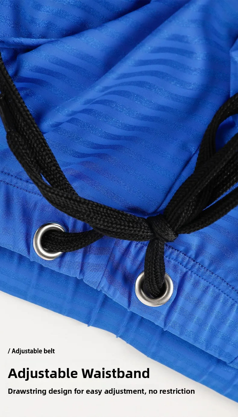 Men's Solid Color Swim Trunks Drawstring Slim Fit Anti-Slip, Quick-Dry Athletic Tight Sports Shorts Comfortable Swimming Bottoms
