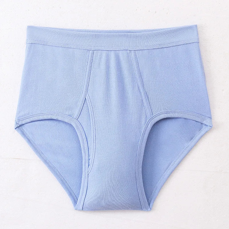 Men's Briefs Sexy Underwear Men 100%Cotton Soft Underpants Comfortable Solid Panties Male High Waist Breathable Underwear Cuecas