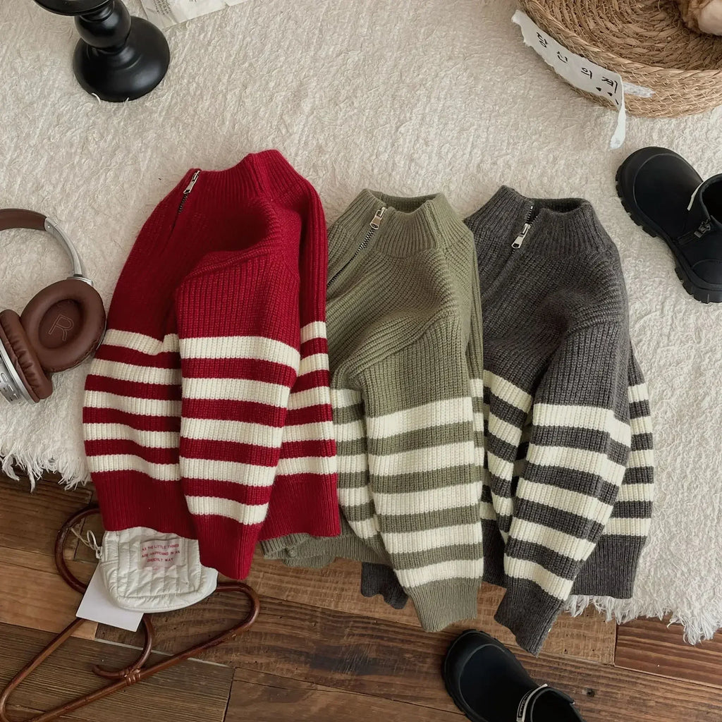 Childrens Clothing Sweater New Autumn 2024 New Loose and Versatile Casual Sweater