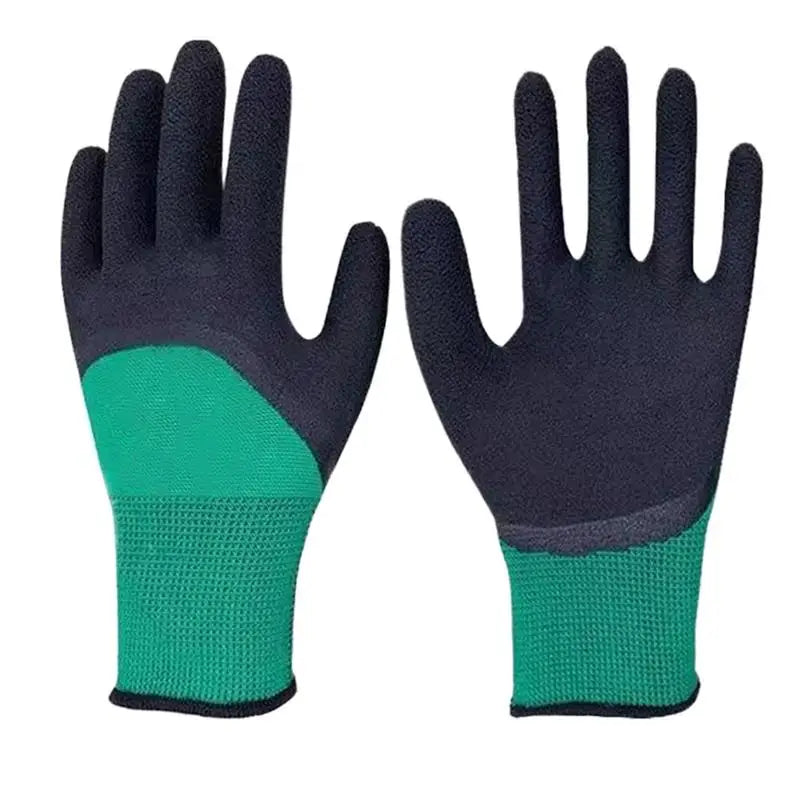 1Pair Gardening Gloves Latex Waterproof Horticultural Gloves Non-slip Protective Gear for Vegetable Flower Plant Gardening Glove