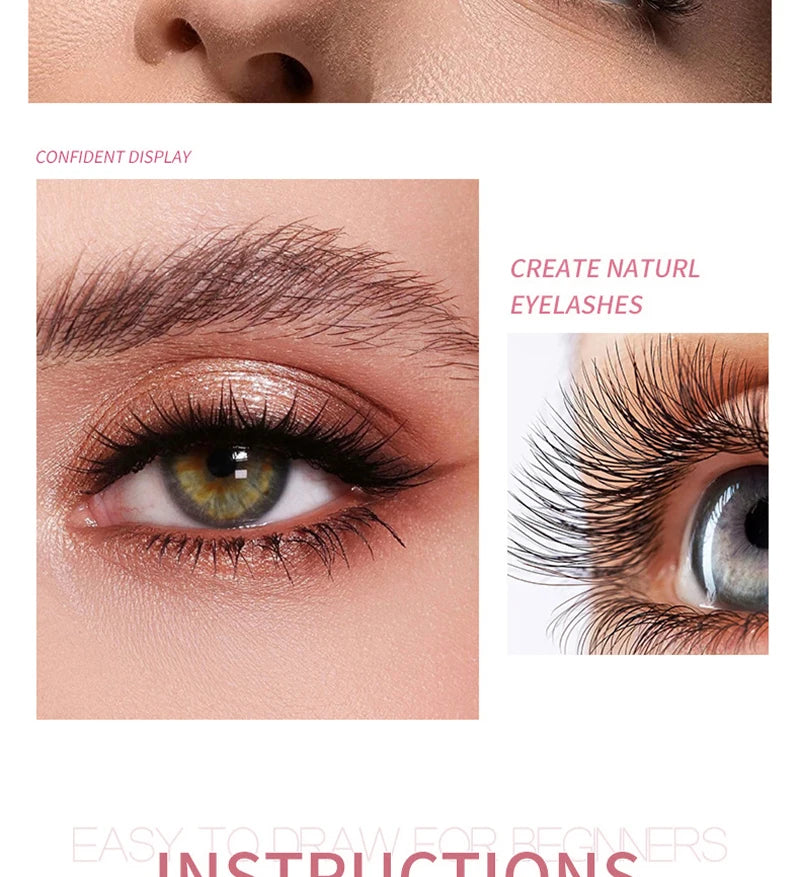 Mascara is waterproof and non-makeup taken off, lengthened, encrypted, slender, curled and long-lasting and non-smudge base
