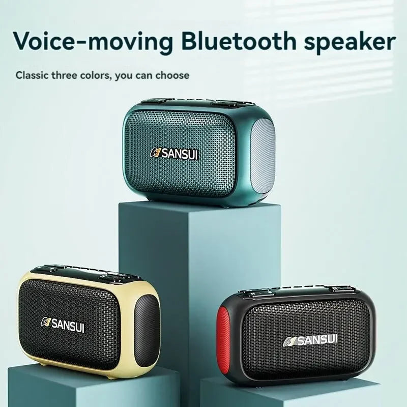 Mini Soundbox Multifunctional Digital FM Radio Wireless Bluetooth Speaker Recording Function Outdoor Portable MP3 Player Boombox