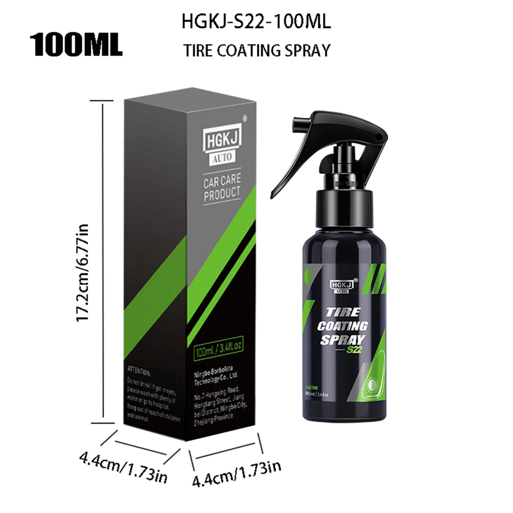 Car Tire Shine Spray Multi-purpose Tire Wheel Refurbishing Agent Cleaner Polishing Protection Car Accessories HGKJ S22