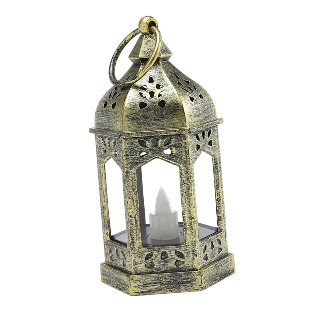 European Style Electronic Candle Lantern Wind Lamp Hanging Hook Candle Light for Garden Wedding Indoor Outdoor Home Decor