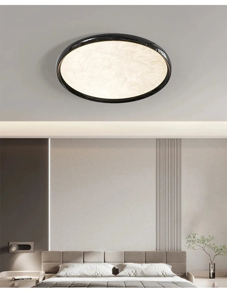 2026 New Modern LED Ceiling Lamp For Living Room Restaurant Round Lighting Fixture Bedroom Study Home Decor Firework Panel Lamp
