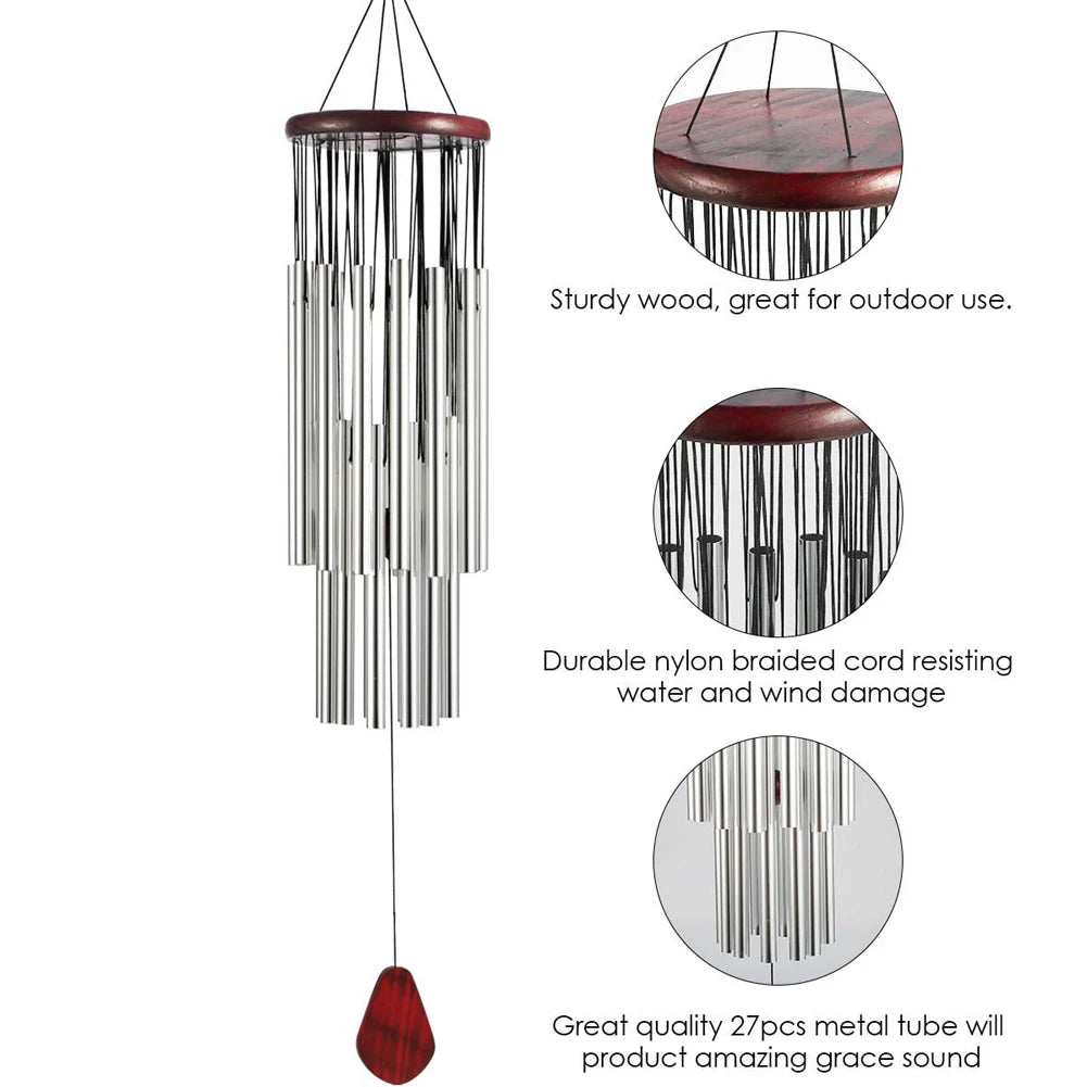 Outdoor Living Wind Chimes Yard Garden Tubes Bells Copper Antique Windchime Wall Hanging Home Decor Decoration Wind Chimes