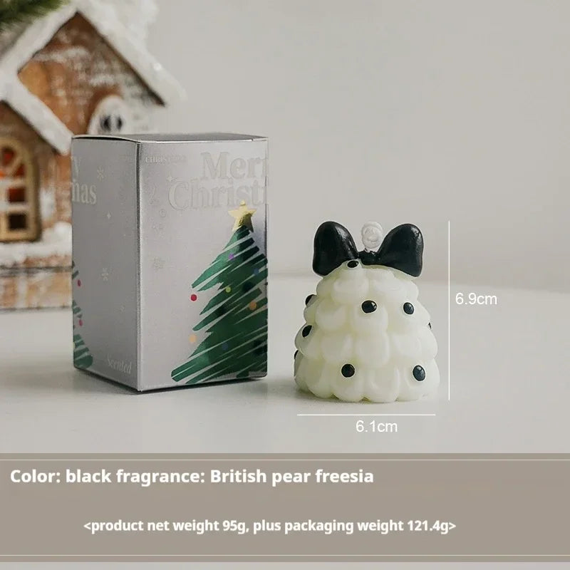Cute Christmas Tree Scented Candles Handmade Fragrance Creative Ornaments Aromatherapy Xmas Gifts Birthday Gift Home Decor