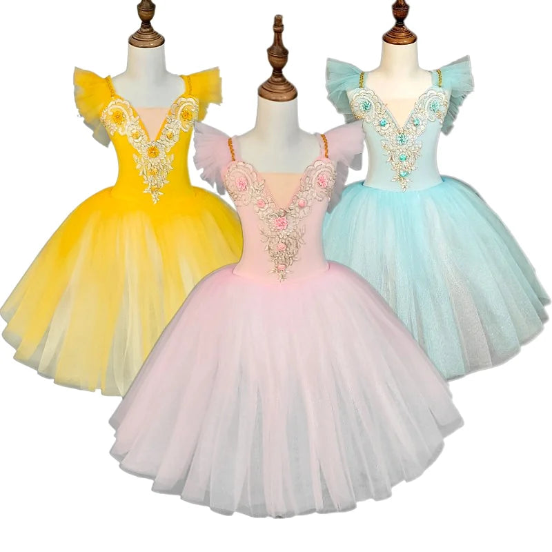 Girls' ballet skirt, school dance performance skirt, children's ballet skirt, girls' dance skirt, ballet performance costumes