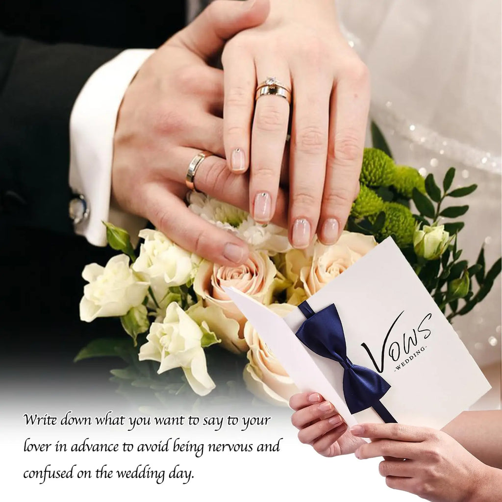 Wedding Vow Book Set, Minimalist Design for Couple, Green & White, Wedding Keepsake with Vows & Declarations, Bestseller