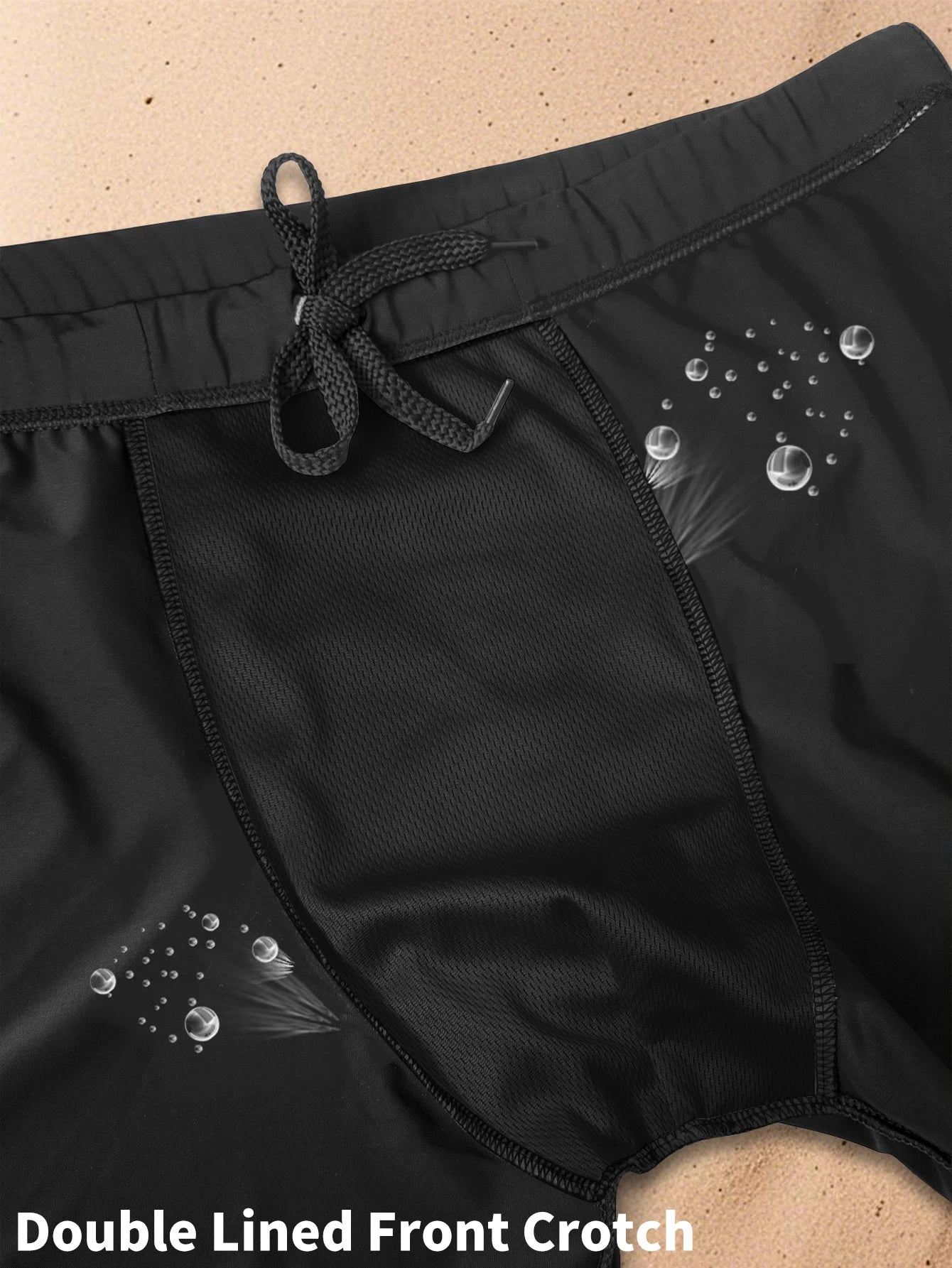Fashionable Pool Party Swimming Trunks Men's Slim Fit Swim Shorts Gym Beach Essentials Quick Dry Stretchy Fabric