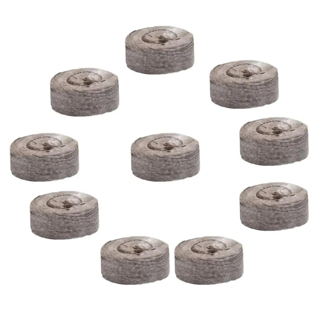 10 Pieces Seed Starting Plugs Pallet, Seedling Soil Block, Seed Fertilizer Plant Starter Pellets, Seedling Soil Blocks