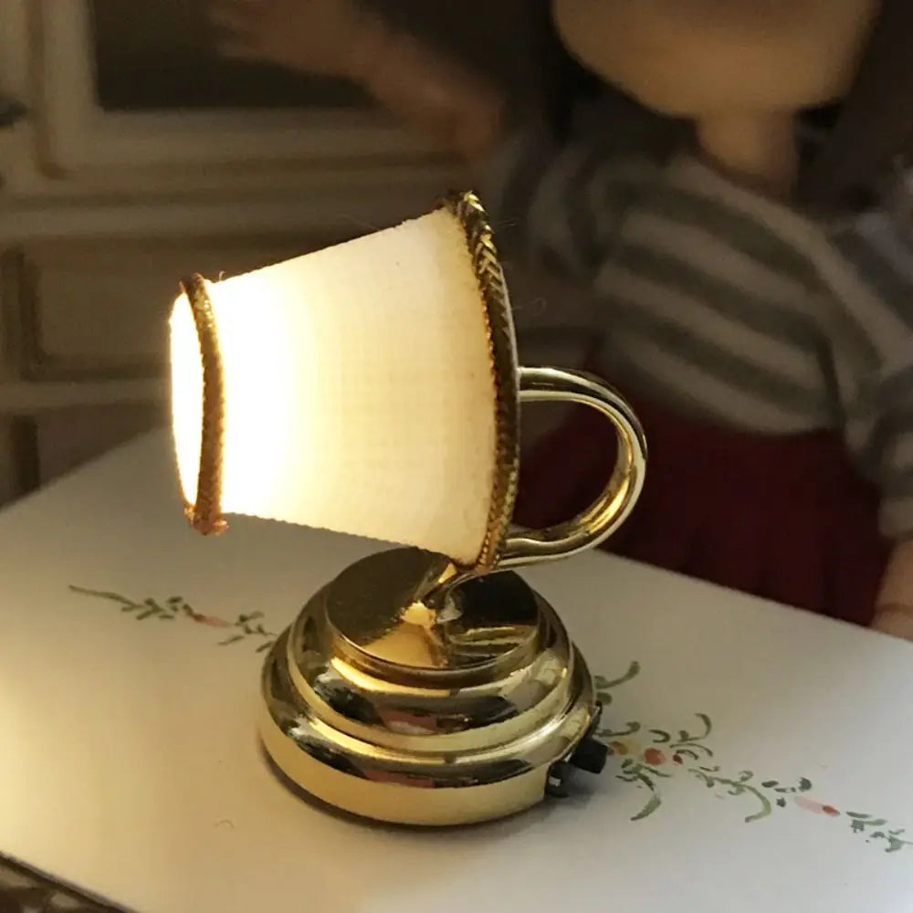 Dollhouse Light 1:12 Scale Floor/Ceiling/Wall Lamp Miniature Retro Chandelier Doll Accessories Scene Model Mini Furniture Gift