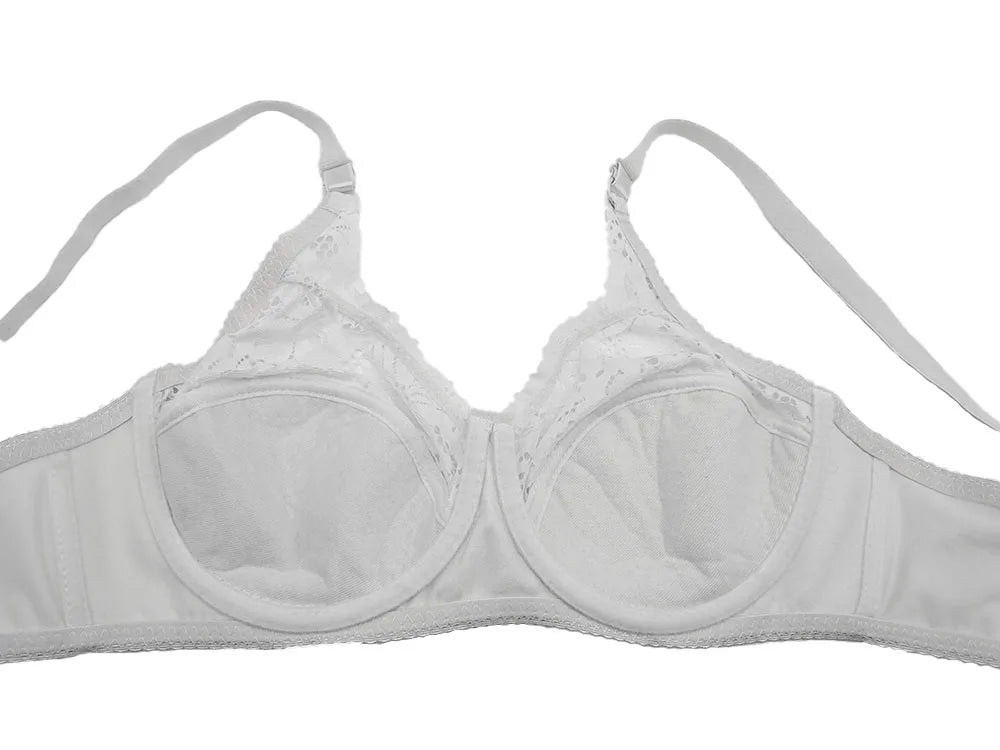 Bra 32-46 Women Lace bralette Sleepwear Brassiere Thin Cup B C D E F soutien gorge Black White Soft bandeau BIG BUST SEXU bh C27