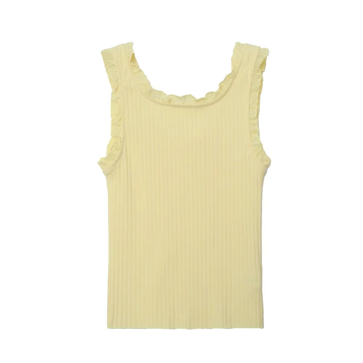 Vest Women's Tanks Boho Chic Woman Top Lace Casual Tops Streetwear Harajuku Fashion Summer Y2k T-shirt Tight White Cute