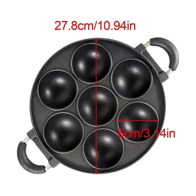 Cooking Cake Pan Cast Iron Omelette Pan Non-Stick Cooking Pot Breakfast Egg Cooker Cake Mold Kitchen Cookware Kitchenware