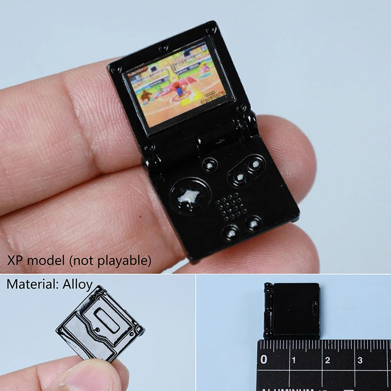 Dollhouse Compatible Miniature Game Console Model, Ideal for Decoration and Prop Photography